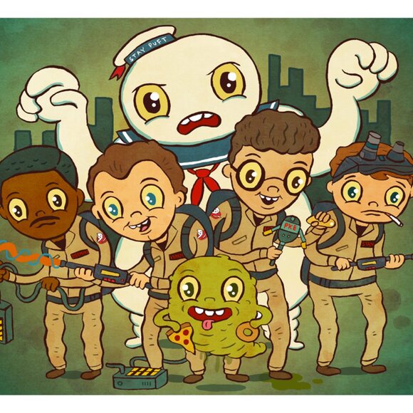New Unused Ghostbusters Pop Culture Fanart Print by Jellykoe Classic Movie - Picture 2 of 3